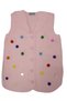 Girl's Colorful Pompom Knitwear Vest