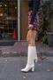 Scarlet Women's Beige Leather Boots - 3