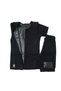 Unisex Zippered Short Sleeve Top & Leggings Thermal Waist Belly Pressing Area Sweating Tme - 2