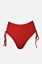 Kırmızı Biyeli Regular Yüksek Bel Bikini Altı TBESS22BA0044 - 5
