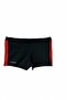 Boy's Black Red Piece Boxer Swimmer Sea Pool Beach Swimsuit - 2