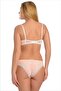 Women's Ecru Salmon Coverless Underwire Bra Set - 2