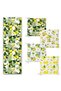 Lemon Motif Set of 4 Zippered Chair Cushions and 1 Runner - 2