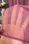 Grek Fuchsia Color Plain Tulle Curtain, 600x250, Sparse Pleat, 1/2 - 2