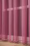 Grek Fuchsia Color Plain Tulle Curtain, 600x250, Sparse Pleat, 1/2 - 5