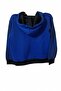 Boy's Cobalt Blue Black Printed Zippered Pocket Hooded Casual Four Season Sweatshirt - 3