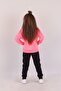 Girl's 4-14 Years Old Tracksuit Set Front Pocket Double Set Ilk9421 - 2