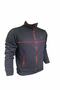 Men's Black Paris Saint-germain Stand Collar Sports Casual Winter Raised Jacket Sweatshirt - 2