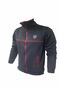 Men's Black Paris Saint-germain Stand Collar Sports Casual Winter Raised Jacket Sweatshirt - 3