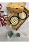 Set of 2 Rattan Coasters, Black (100% Natural Rattan) M020 - 2