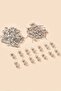 DIY Jewelry Making Material 25 Pieces 6 mm Silver Plated Ball Earring Apparatus