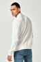 Erkek Ekru Çift Fermuar Sweatshirt - 3