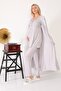 Women's Gray Maternity Maternity Long Maternity Pajamas 2601 - 4