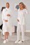 Maternity Maternity 2406 Ecru Maternity Maternity Set of 7 with Hijab