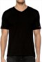Men's Black V-neck T-shirt 59521