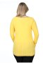 Women's Yellow V-Neck Contrast Stitched Camisole Blouse - 5