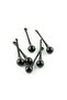 Damla Chandelier Stone 5 Pieces Eye Age Black Glass Chandelier Stone - 2