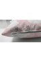Pink Point Themed Swan Motif Decorative Double Sided Suede Pillow Throw Pillow Cover - 3
