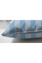 Double Sided Blue Striped Elephant Motif Baby Room Suede Pillow Throw Pillow Cover - 3