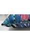 Geometric Blue Pink Flamingo Design Digital Printed Pillow Cushion Cover - 3