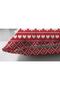 Double Sided New Year's Motifs on Red Background Digital Printed Suede Pillow Throw Pillow Cover - 3