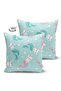 Mermaid Double Sided - Digital Printed Modern Suede Pillow with Tail and Throw Pillow Cover - 2