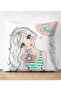 Double Sided Fashion Girl Digital Printed Modern Suede Pillow Throw Pillow Cover