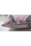 Unicorn Rainbow - غطاء وسادة مزدوج الجوانب، وردي، مطبوع رقميًا، من جلد الغزال الحديث - 3