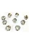 Silver Decoration Stone - 8mm, Pk:100- Diamond Mod - 2