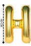 Foil Balloon Letter H Helium Balloon 40 Cm Gold Color