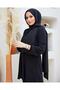شال جاز قطن أسود نسائي - 4