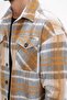 Men's Plaid Patterned Comfortable Fit Lumberjack Shirt Ecru 22w602 - 6