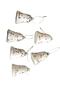 New Year 6cm 6-Piece Snow White Bell Ornament - 2