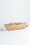 2 Pieces 35cm Round White Striped American Service Wicker Jute Braid Charger Presentation Set - 7