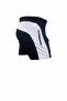 Men's Black and White Split Drop Printed Unlined Sports Running Walking Fitness Shorts with Pockets - 3