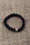 Certified Black Obsidian (Stones) Natural Stone Bracelet 8 mm - 4