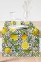 Geometric And Lemon Patterned 3D Digital Printed Special Design Runner - 2