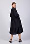 Loose Cut Black Dress - 2