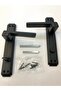 Luxury Mirrored Door Handle (WC - Bathroom) Left Hand Opening Matte Black - 4