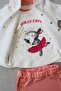 Rabbit Girl Baby Girl Jacket 3 Piece Set Ecru - 3