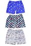 Boy's 254 Patterned 3-Piece Boxer Colored
