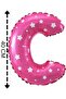 Foil Balloon Letter C Helium Balloon 40 Cm Pink Color