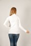 Women's White Turtleneck Sweater - 2