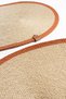 2 Pieces 30x40cm Oval Cinnamon Striped American Service Wicker Jute Braid Charger Presentation Set - 5