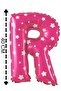 Foil Balloon Letter R Helium Balloon 40 Cm Pink Color