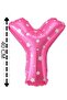 Foil Balloon Letter Y Helium Balloon 40 Cm Pink Color