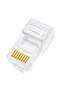 Quality 100Pcs 8P8C Cat5 Cat6 Rj45 8Pin Plastıc Connector Plastic Cable End Tip - 2