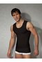 Men's Black Modal Crew Neck Undershirt