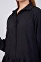Loose Cut Black Dress - 3
