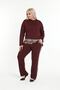 Plus Size Lycra Leopard Detail Tracksuit Set - 3